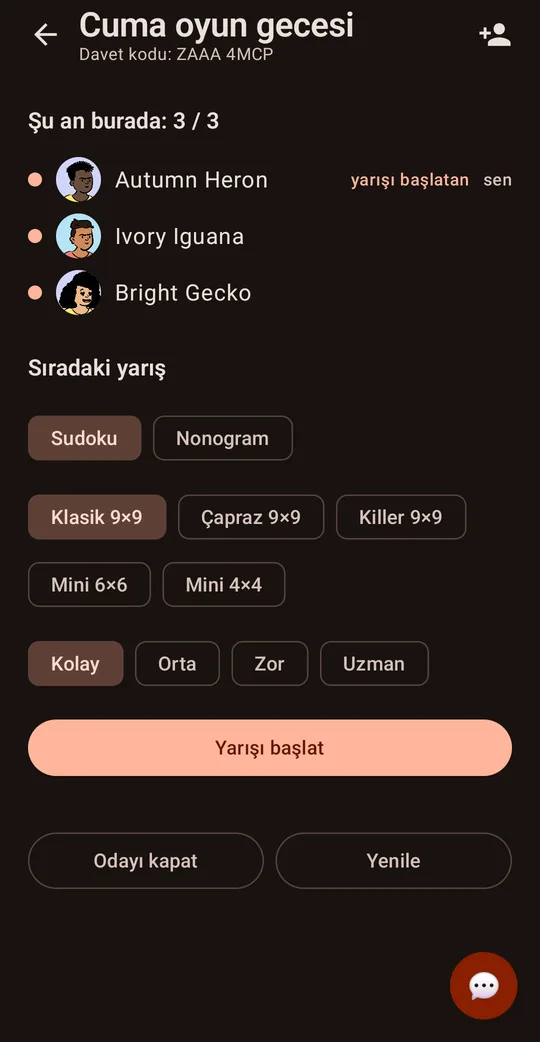 Room Race: Arkadaşlarla Sudoku, Google Play'de ekran 1